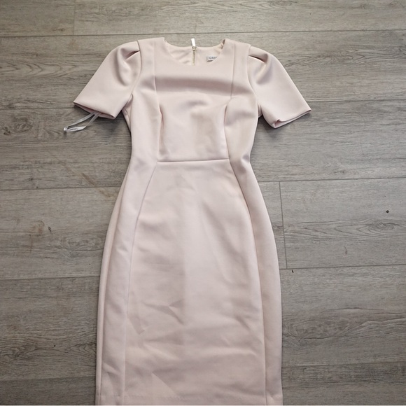 Calvin Klein Soft Pink Midi Dress - Picture 2 of 5